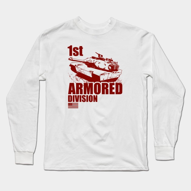 1st Armored Division Long Sleeve T-Shirt by TCP